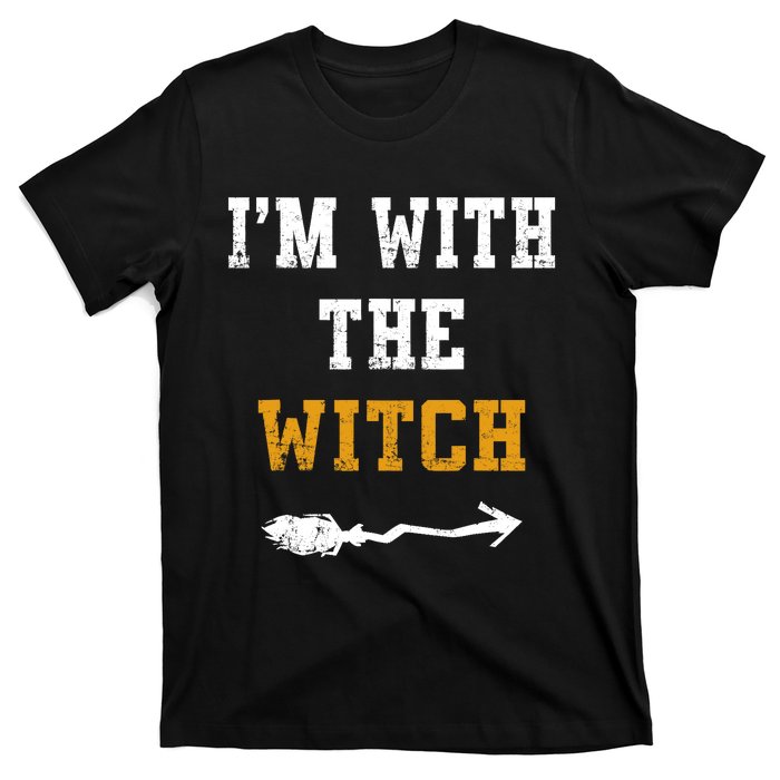 Im With The Witch Funny Halloween Costume Couples T-Shirt