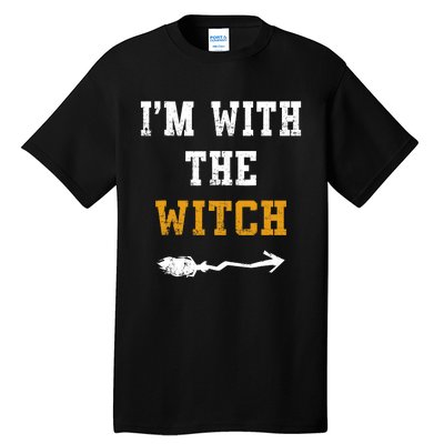 Im With The Witch Funny Halloween Costume Couples Tall T-Shirt