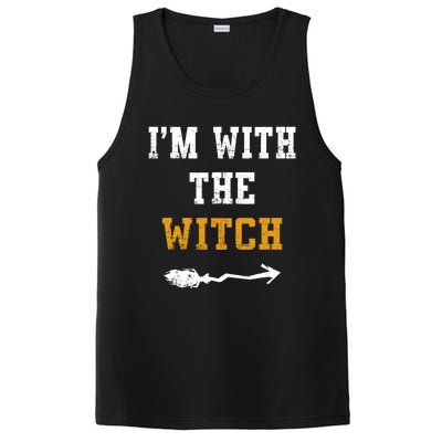 Im With The Witch Funny Halloween Costume Couples PosiCharge Competitor Tank