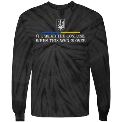 Ill Wear the Costume when This War Is Over For Women Tie-Dye Long Sleeve Shirt