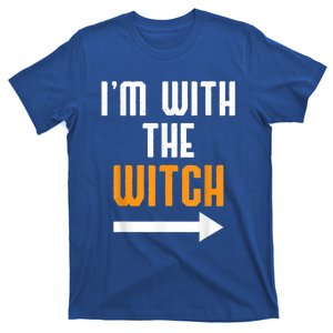 Im With The Witch Funny Halloween Matching Couple Costume Cute Gift T-Shirt