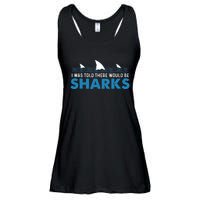 I Was Told There Would Be Sharks Shark Lover Ocean Ladies Essential Flowy Tank