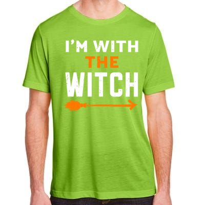 IM With The Witch Couples Halloween Cute Gift Adult ChromaSoft Performance T-Shirt