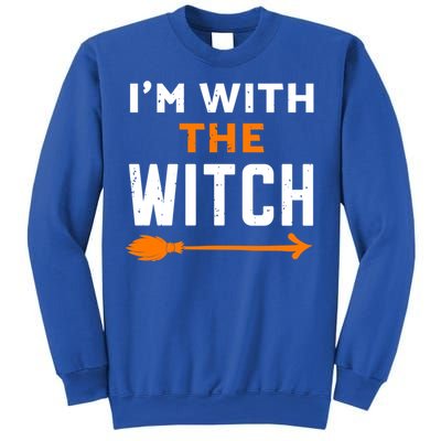 IM With The Witch Couples Halloween Cute Gift Sweatshirt