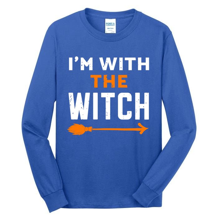 IM With The Witch Couples Halloween Cute Gift Tall Long Sleeve T-Shirt