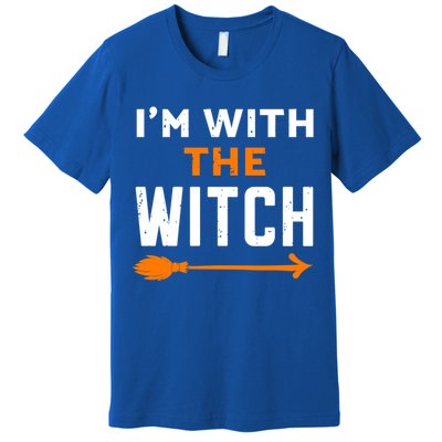 IM With The Witch Couples Halloween Cute Gift Premium T-Shirt