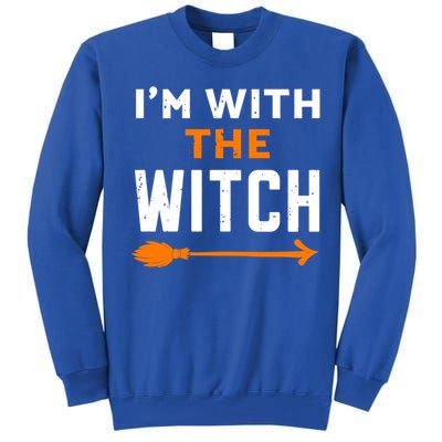 IM With The Witch Couples Halloween Cute Gift Tall Sweatshirt