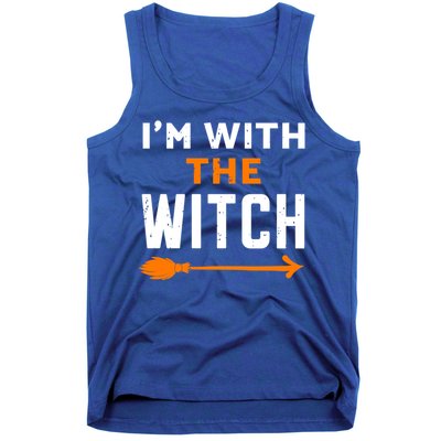 IM With The Witch Couples Halloween Cute Gift Tank Top