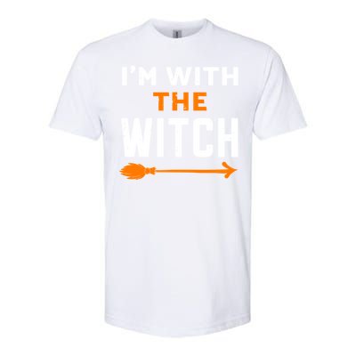 IM With The Witch Couples Halloween Cute Gift Softstyle CVC T-Shirt