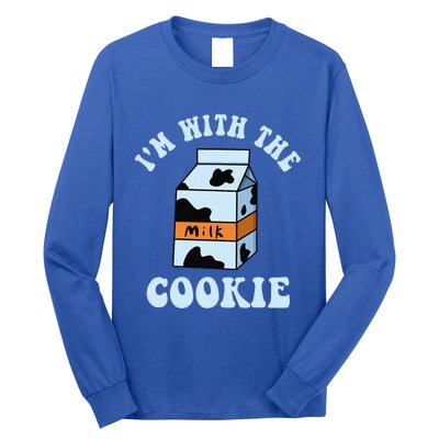 IM With The Cookie And Milk Couples Matching Costumes Long Sleeve Shirt