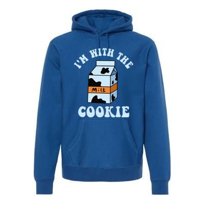 IM With The Cookie And Milk Couples Matching Costumes Premium Hoodie