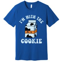 IM With The Cookie And Milk Couples Matching Costumes Premium T-Shirt