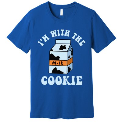 IM With The Cookie And Milk Couples Matching Costumes Premium T-Shirt