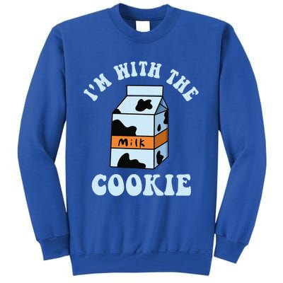 IM With The Cookie And Milk Couples Matching Costumes Tall Sweatshirt