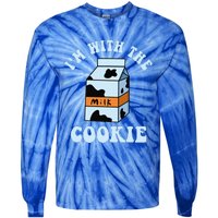 IM With The Cookie And Milk Couples Matching Costumes Tie-Dye Long Sleeve Shirt