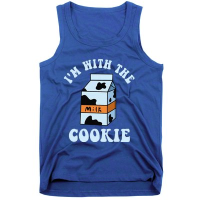 IM With The Cookie And Milk Couples Matching Costumes Tank Top