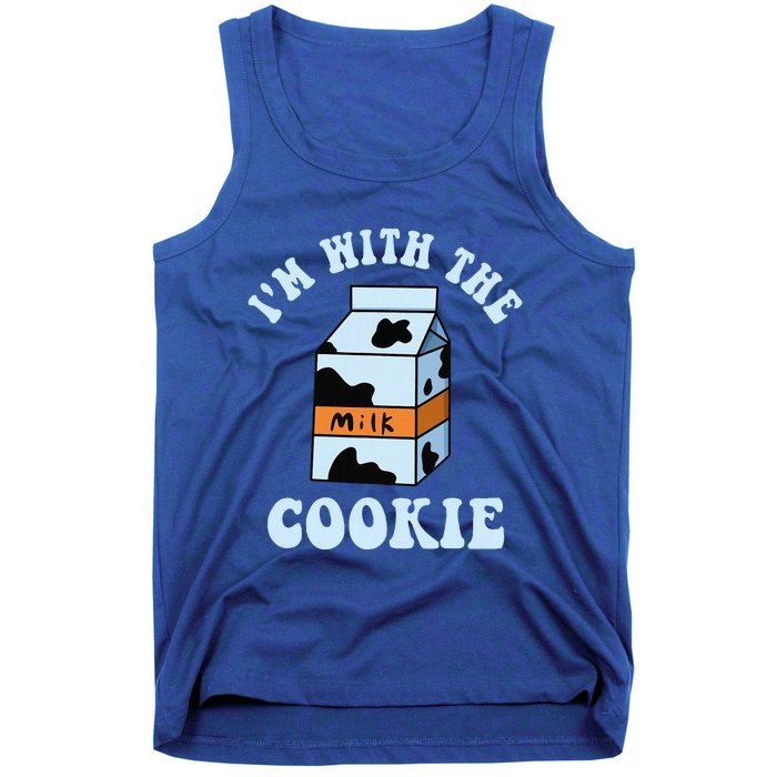 IM With The Cookie And Milk Couples Matching Costumes Tank Top