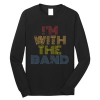 Im With The B.A.N.D Retro 70s Vintage Distressed Long Sleeve Shirt