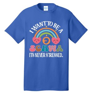 I Want To Be A Schwa ItS Never Stressed Science Of Reading Gift Tall T-Shirt