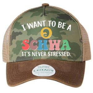 I Want To Be A Schwa Its Never Stressed Legacy Tie Dye Trucker Hat