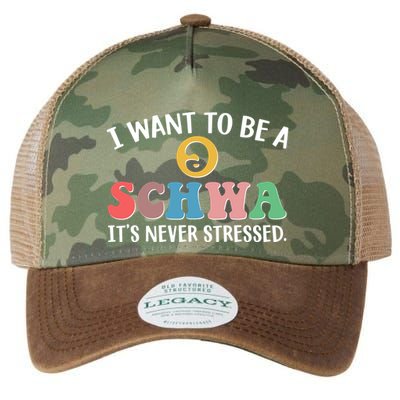 I Want To Be A Schwa Its Never Stressed Legacy Tie Dye Trucker Hat