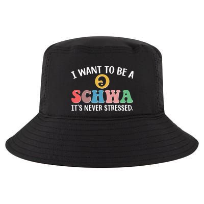 I Want To Be A Schwa Its Never Stressed Cool Comfort Performance Bucket Hat