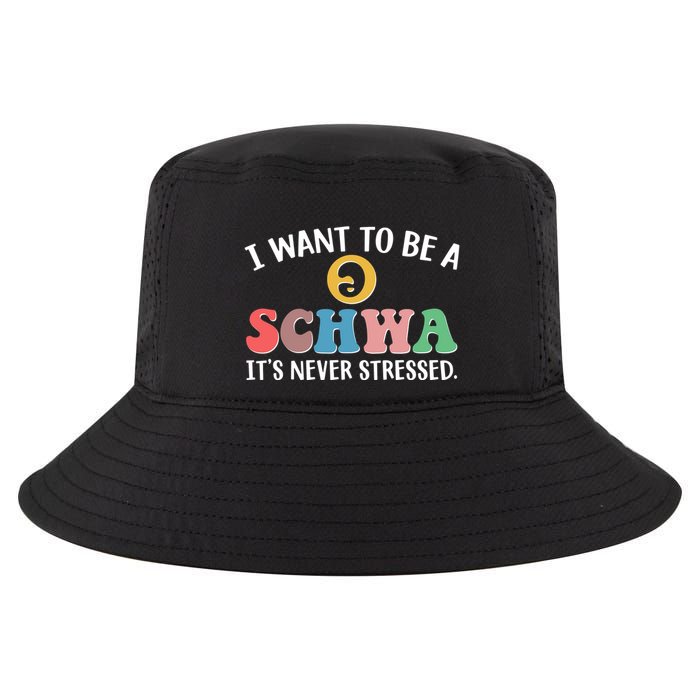 I Want To Be A Schwa Its Never Stressed Cool Comfort Performance Bucket Hat