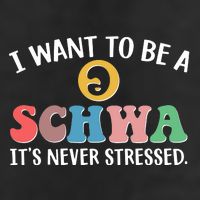 I Want To Be A Schwa Its Never Stressed 7 Panel Mesh Trucker Snapback Hat