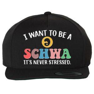 I Want To Be A Schwa Its Never Stressed Wool Snapback Cap