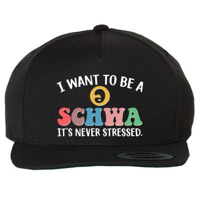 I Want To Be A Schwa Its Never Stressed Wool Snapback Cap