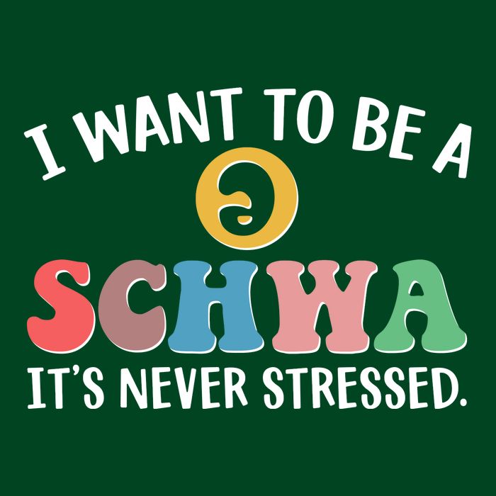 I Want To Be A Schwa Its Never Stressed Cooling Performance Crew T-Shirt