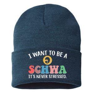 I Want To Be A Schwa Its Never Stressed Sustainable Knit Beanie