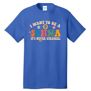 I Want To Be A Schwa ItS Never Stressed Science Of Reading Gift Tall T-Shirt