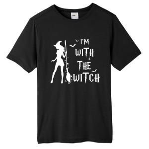 Im With The Witch Halloween Couple Funny Great Gift Tall Fusion ChromaSoft Performance T-Shirt