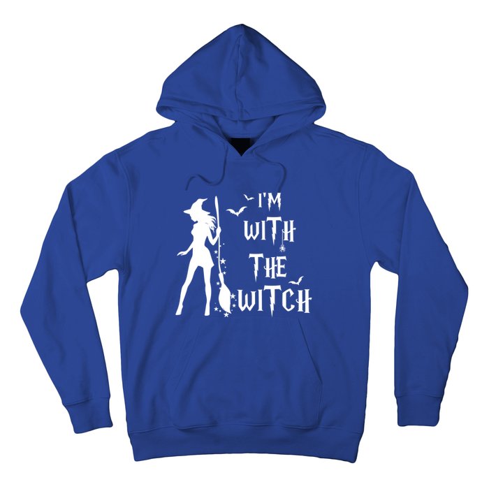 Im With The Witch Halloween Couple Funny Great Gift Hoodie