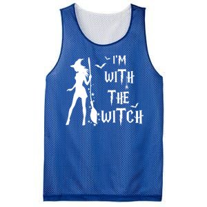 Im With The Witch Halloween Couple Funny Great Gift Mesh Reversible Basketball Jersey Tank