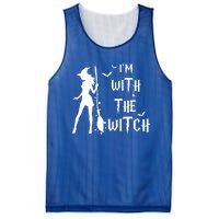 Im With The Witch Halloween Couple Funny Great Gift Mesh Reversible Basketball Jersey Tank