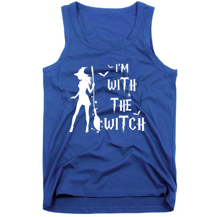 Im With The Witch Halloween Couple Funny Great Gift Tank Top