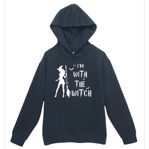 Im With The Witch Halloween Couple Funny Great Gift Urban Pullover Hoodie