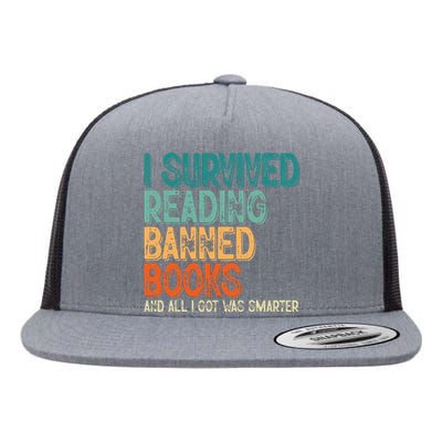 Im With the Banned I Survived Reading Banned Books Flat Bill Trucker Hat