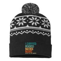 Im With the Banned I Survived Reading Banned Books USA-Made Snowflake Beanie