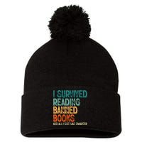 Im With the Banned I Survived Reading Banned Books Pom Pom 12in Knit Beanie