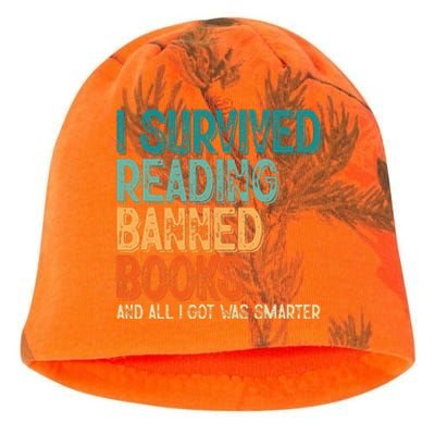 Im With the Banned I Survived Reading Banned Books Kati - Camo Knit Beanie