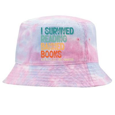 Im With the Banned I Survived Reading Banned Books Tie-Dyed Bucket Hat