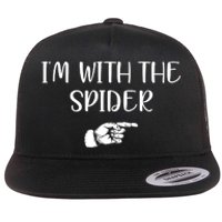 Im With The Spider Flat Bill Trucker Hat