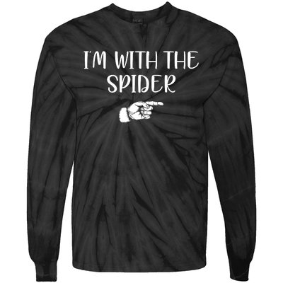 Im With The Spider Tie-Dye Long Sleeve Shirt