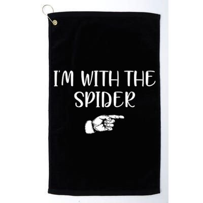 Im With The Spider Platinum Collection Golf Towel