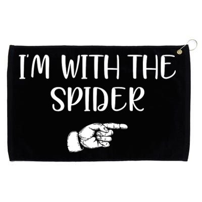 Im With The Spider Grommeted Golf Towel