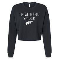 Im With The Spider Cropped Pullover Crew