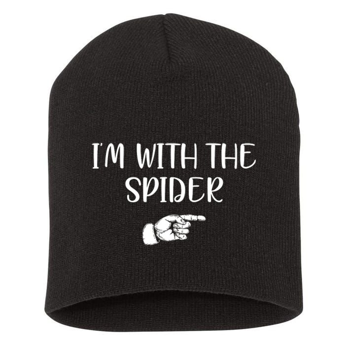 Im With The Spider Short Acrylic Beanie